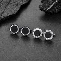 Wedding Black Onyx Cufflinks for Men Groom
