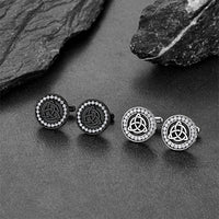 Viking Rune Celtic Knot Cufflinks for Men