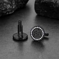 Viking Rune Celtic Knot Cufflinks for Men