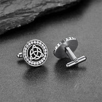 Viking Rune Celtic Knot Cufflinks for Men