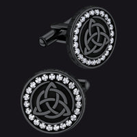 Viking Rune Celtic Knot Cufflinks for Men