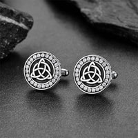 Viking Rune Celtic Knot Cufflinks for Men