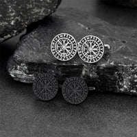 Nordic Viking Compass Cufflinks for Men