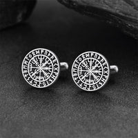 Nordic Viking Compass Cufflinks for Men