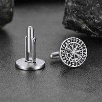 Nordic Viking Compass Cufflinks for Men