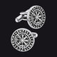 Nordic Viking Compass Cufflinks for Men