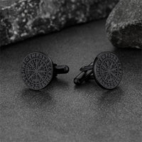 Nordic Viking Compass Cufflinks for Men