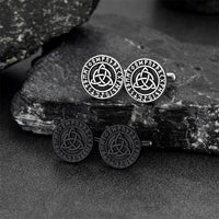 Nordic Viking Rune Celtic Knot Cufflinks for Men