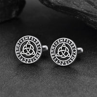 Nordic Viking Rune Celtic Knot Cufflinks for Men
