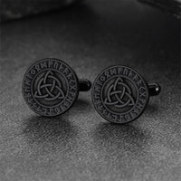 Nordic Viking Rune Celtic Knot Cufflinks for Men