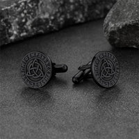 Nordic Viking Rune Celtic Knot Cufflinks for Men