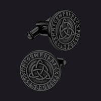 Nordic Viking Rune Celtic Knot Cufflinks for Men