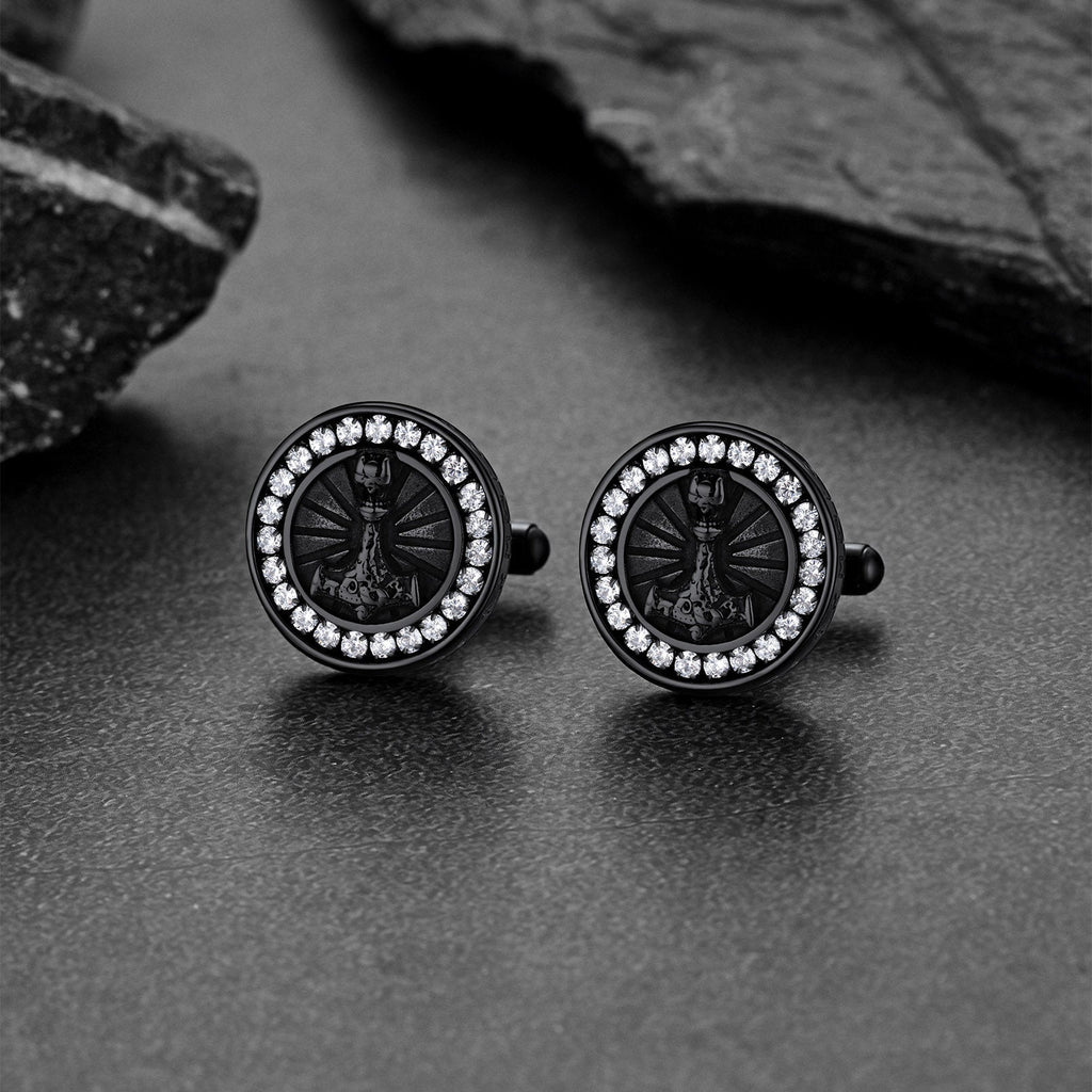 Viking Thor's Hammer Cufflinks for Men